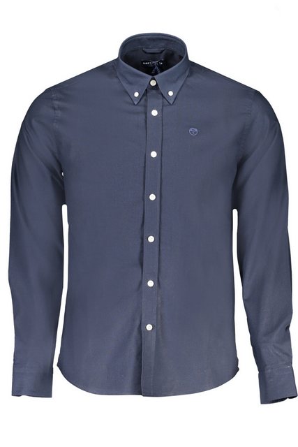 North Sails Langarmhemd Herren Langarmshirt Blau: Regular Fit, Bio-Baumwoll günstig online kaufen