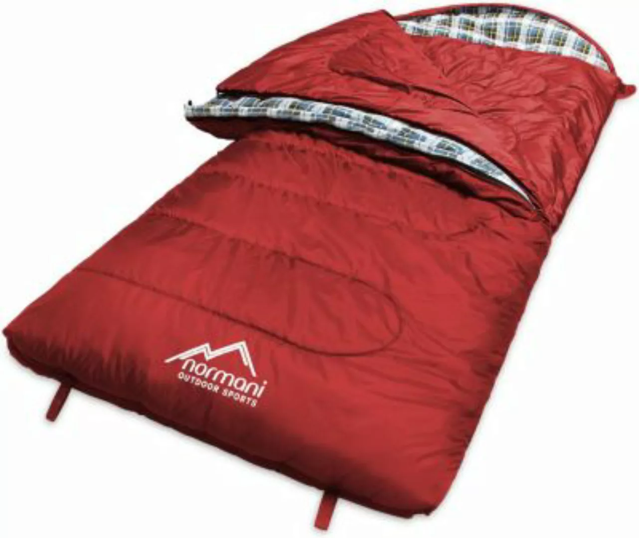 normani® 4-in-1 Schlafsack Antarctica Schlafsäcke rot günstig online kaufen