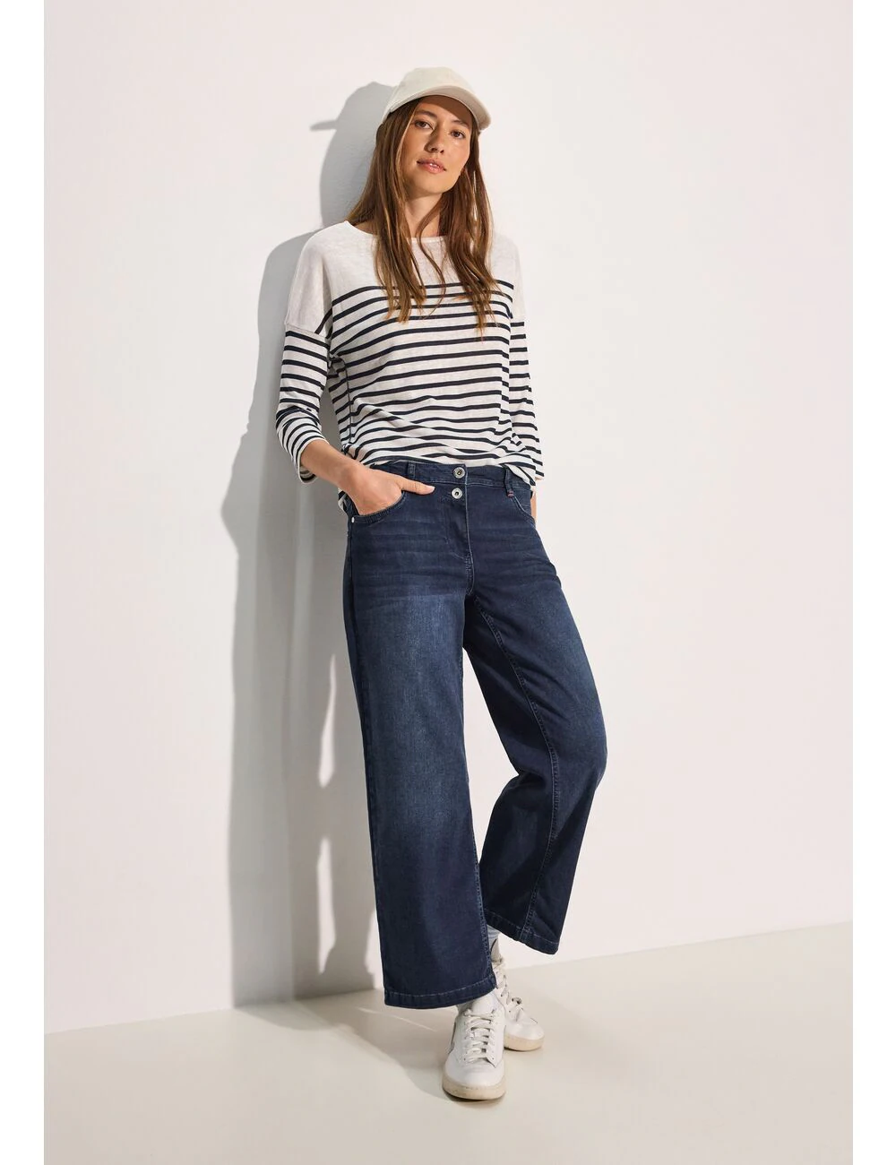 Cecil Weite Jeans NEELE BLUE BLA im Five-Pocket Style günstig online kaufen