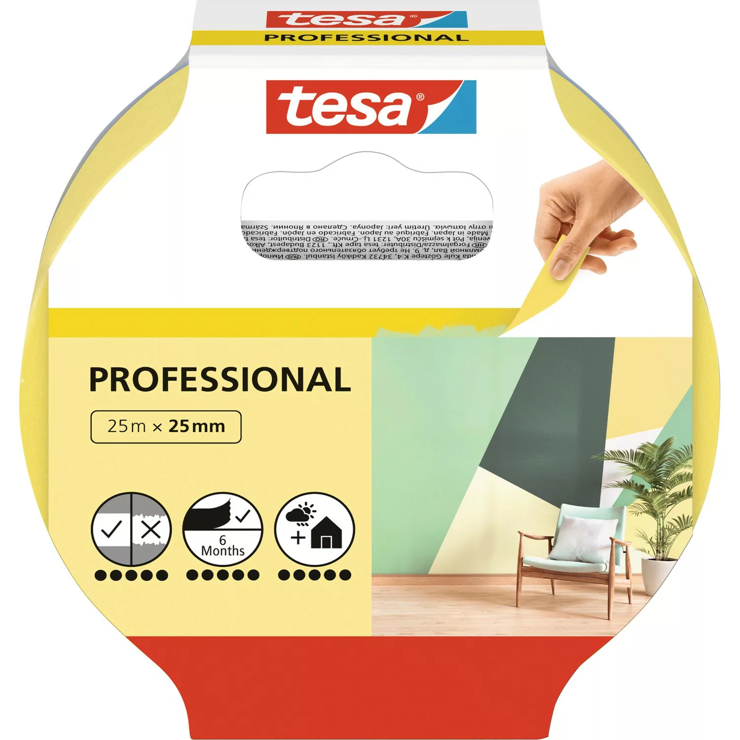 Tesa Malerband Professional 25 m x 25 mm günstig online kaufen