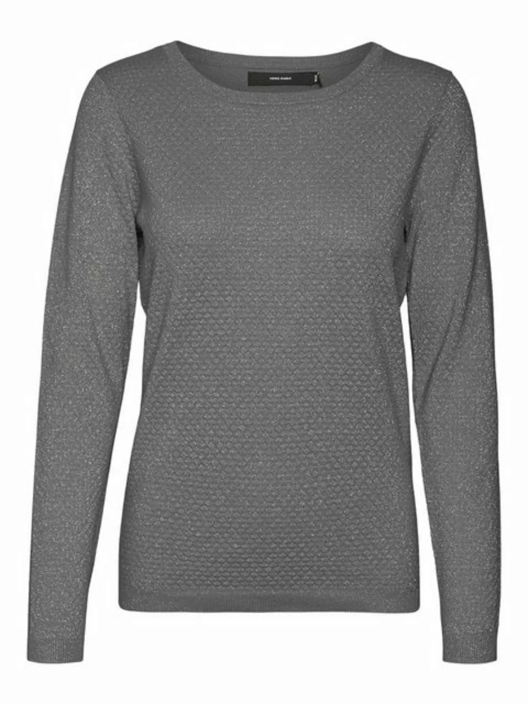 Vero Moda Rundhalspullover VMCARE SHINE LS O-NECK PULLOVER mit leichtem Gli günstig online kaufen