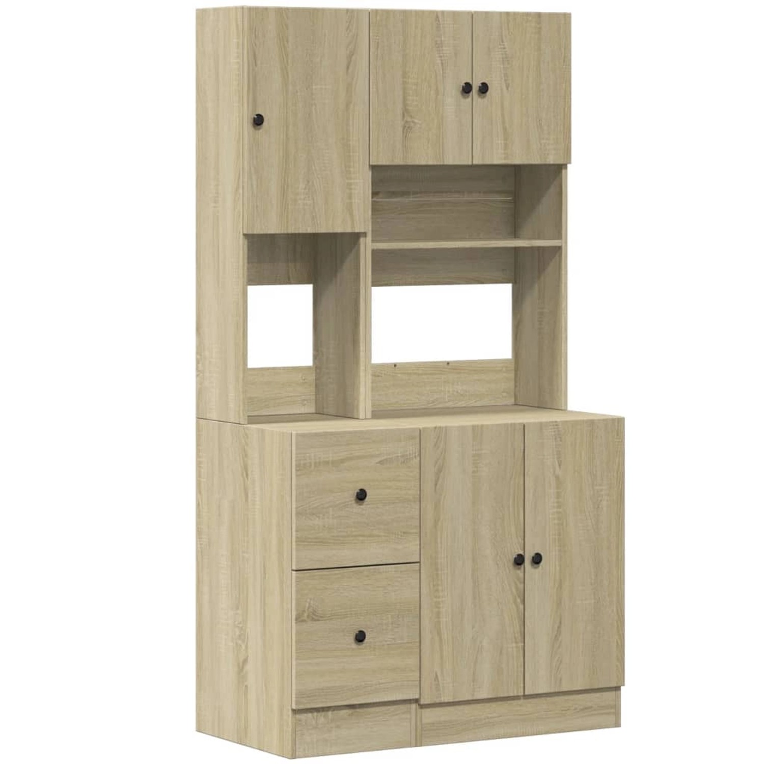 vidaXL Küchenschrank Sonoma-Eiche 95x50x180 cm Holzwerkstoff günstig online kaufen