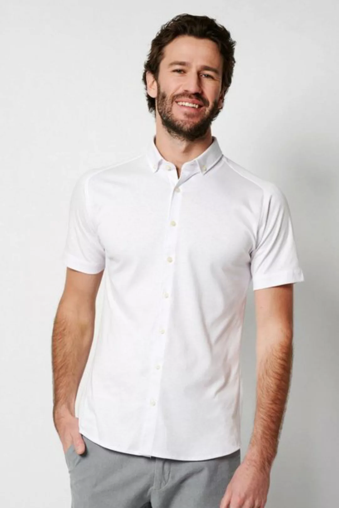Desoto Kurzarmhemd Modern BD mit Button-Down-Kragen günstig online kaufen