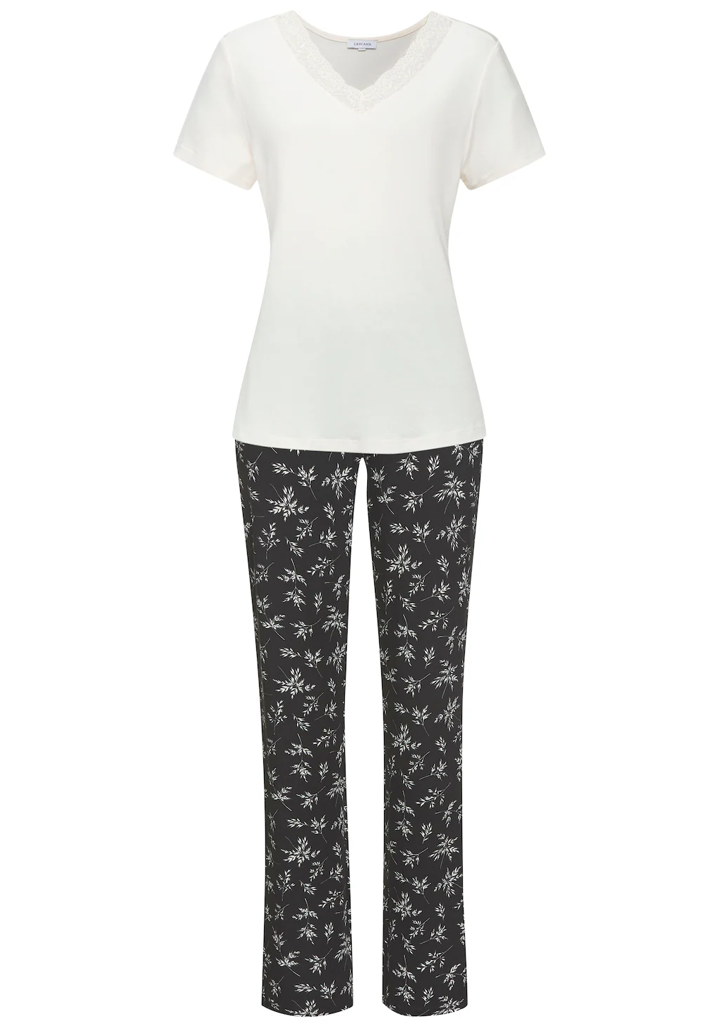 Vivance Dreams Pyjama, (Set, 2 tlg.), mit süßem Blumen-Print günstig online kaufen
