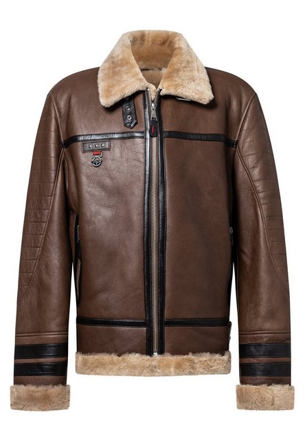 CBL Lederjacke MQ-43003 mit stehkragen günstig online kaufen