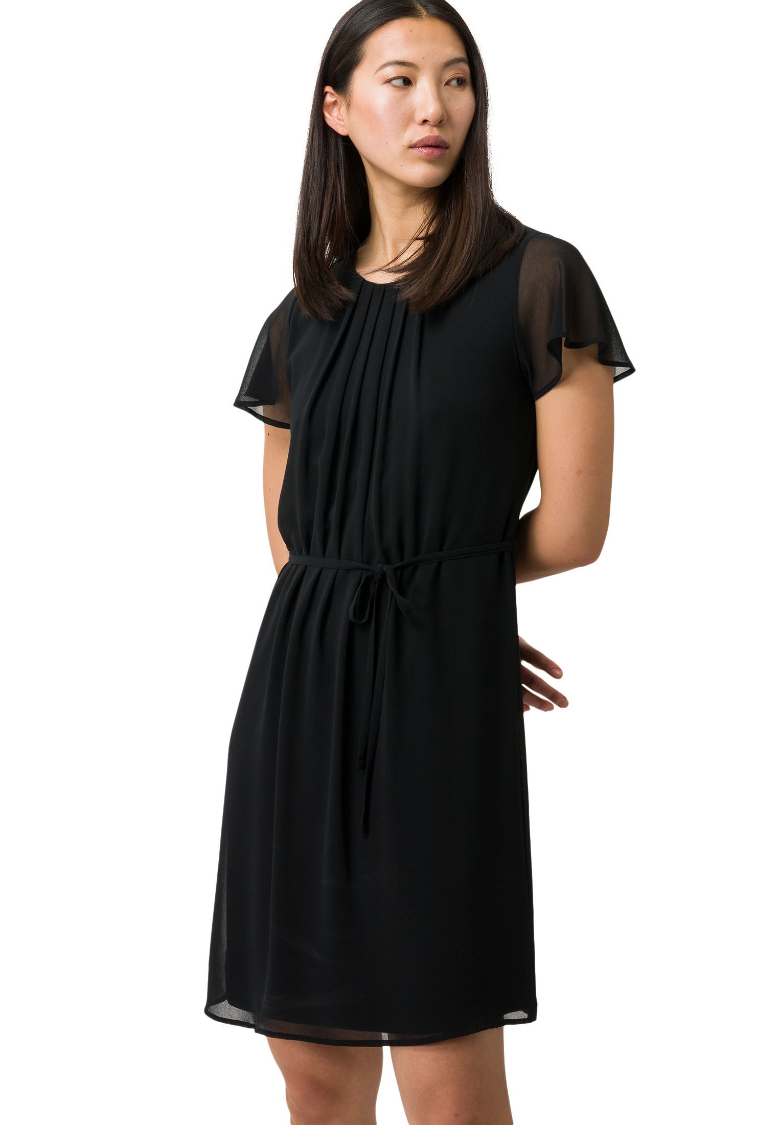 Zero Chiffonkleid "zero Chiffonkleid mit Bindegürtel", Gürtel günstig online kaufen