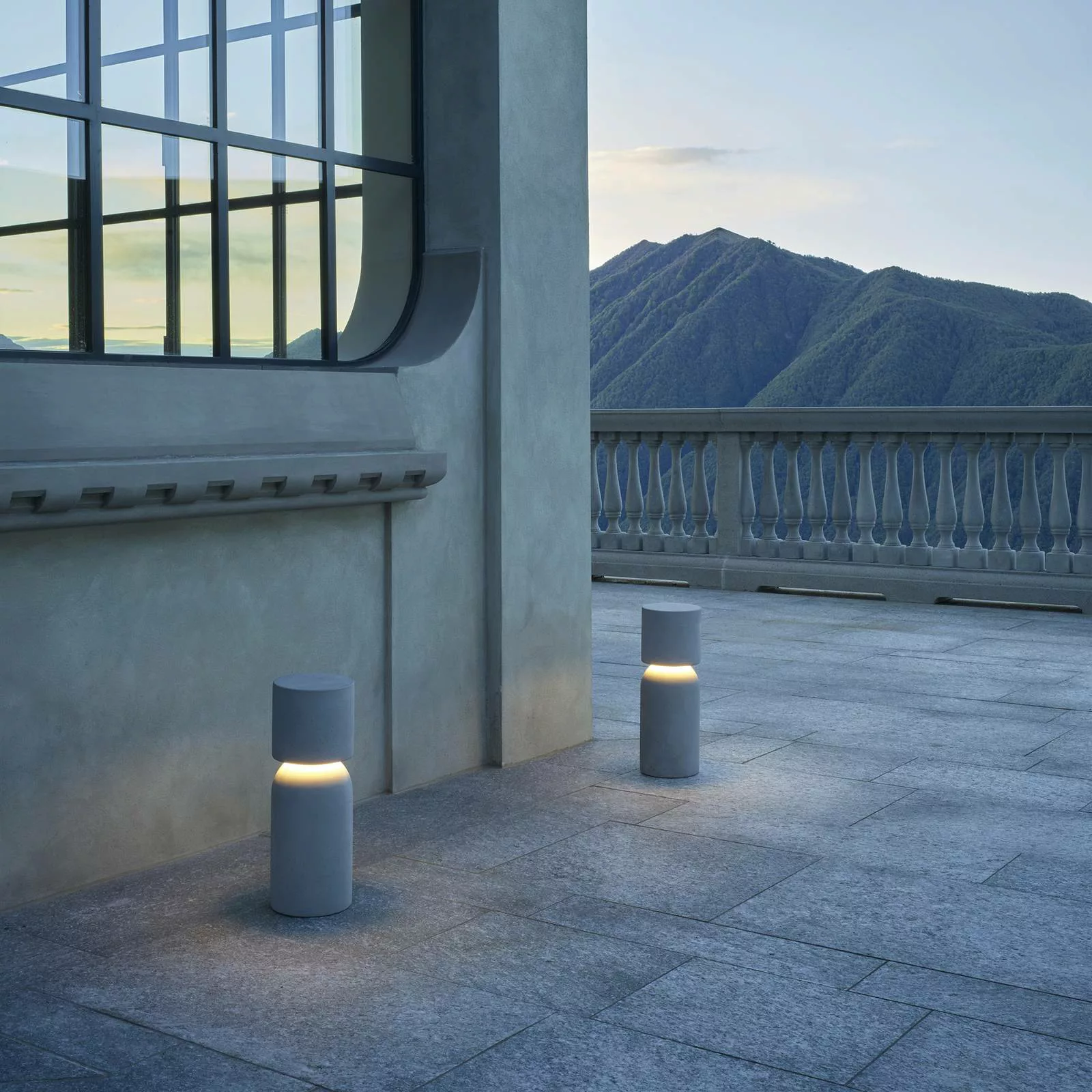 Luceplan Nui A LED-Terrassenleuchte aus Beton DALI günstig online kaufen