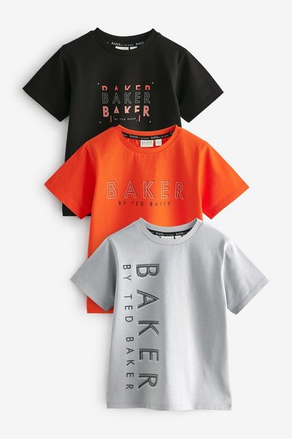 Baker by Ted Baker T-Shirt Baker by Ted Baker T-Shirt mit Grafik, 3er-Pack günstig online kaufen