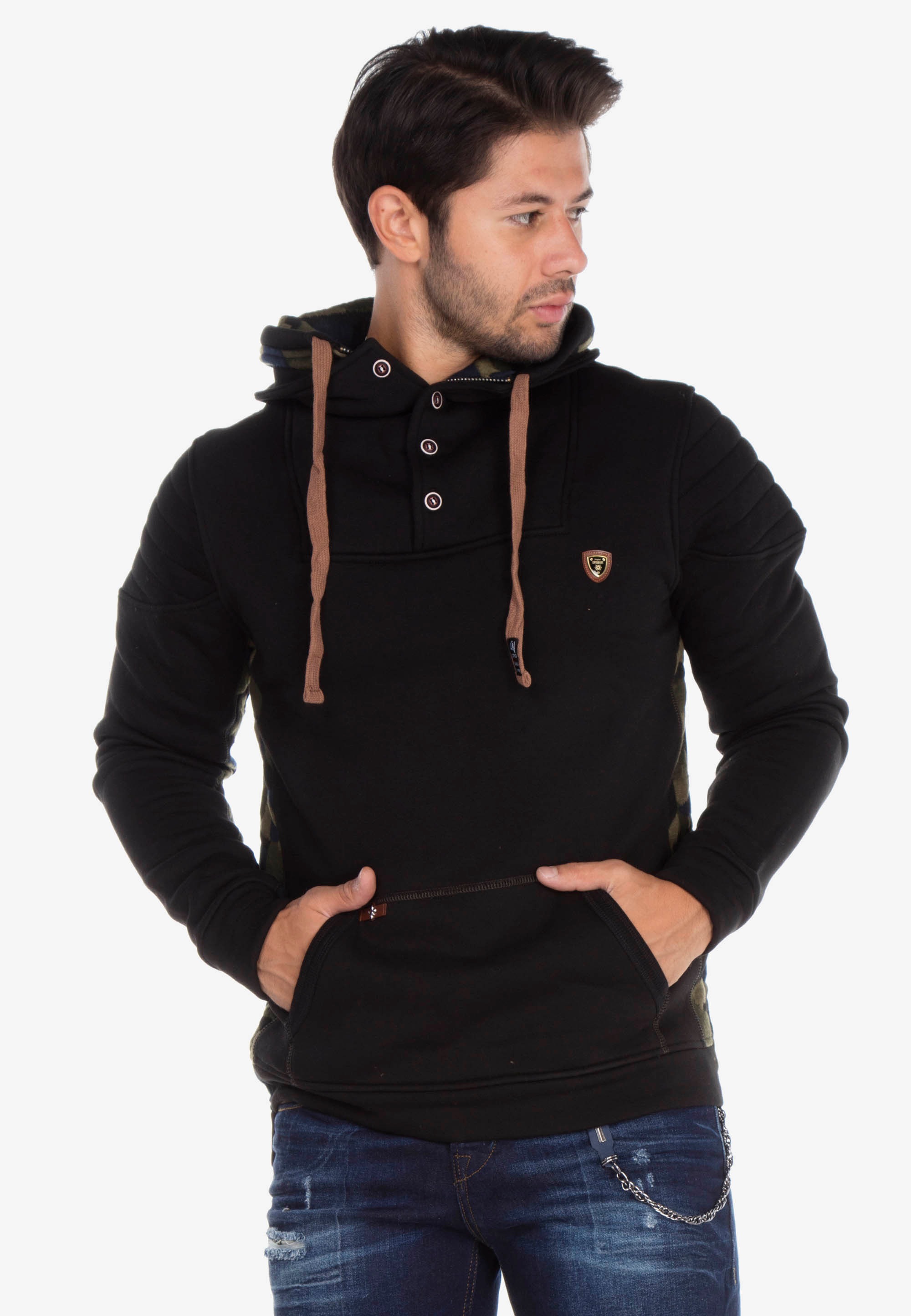 Cipo & Baxx Kapuzensweatshirt, mit praktischer Känguru-Tasche günstig online kaufen