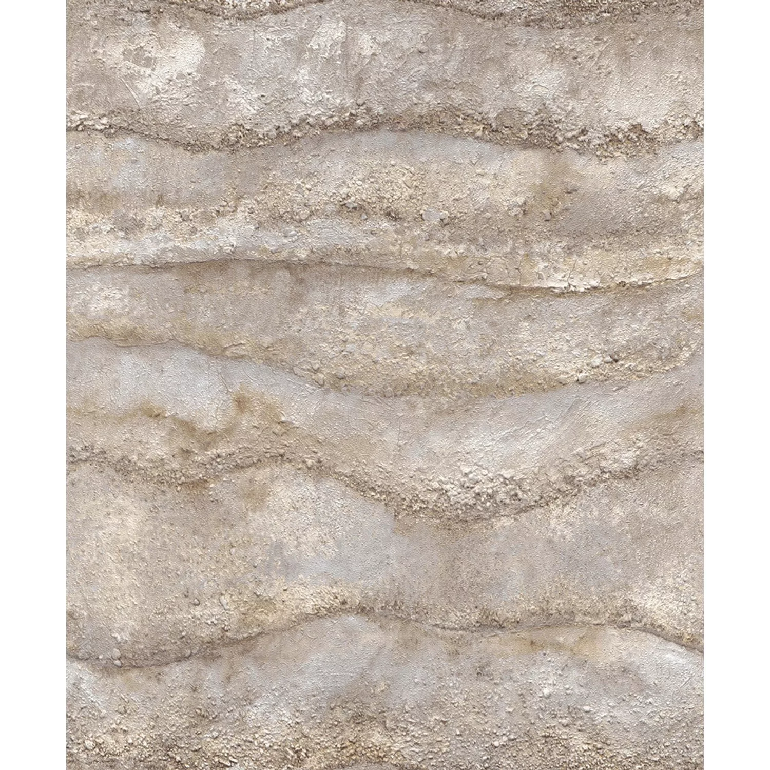 Bricoflor Braune Tapete in Steinoptik 3D Ausgefallene Vliestapete in Mauer günstig online kaufen