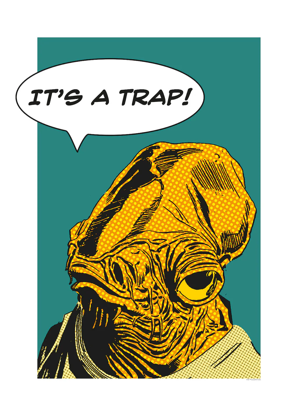 Komar Bild "Star Wars Classic Comic Quote Ackbar", Star Wars, (1 St.), Wand günstig online kaufen