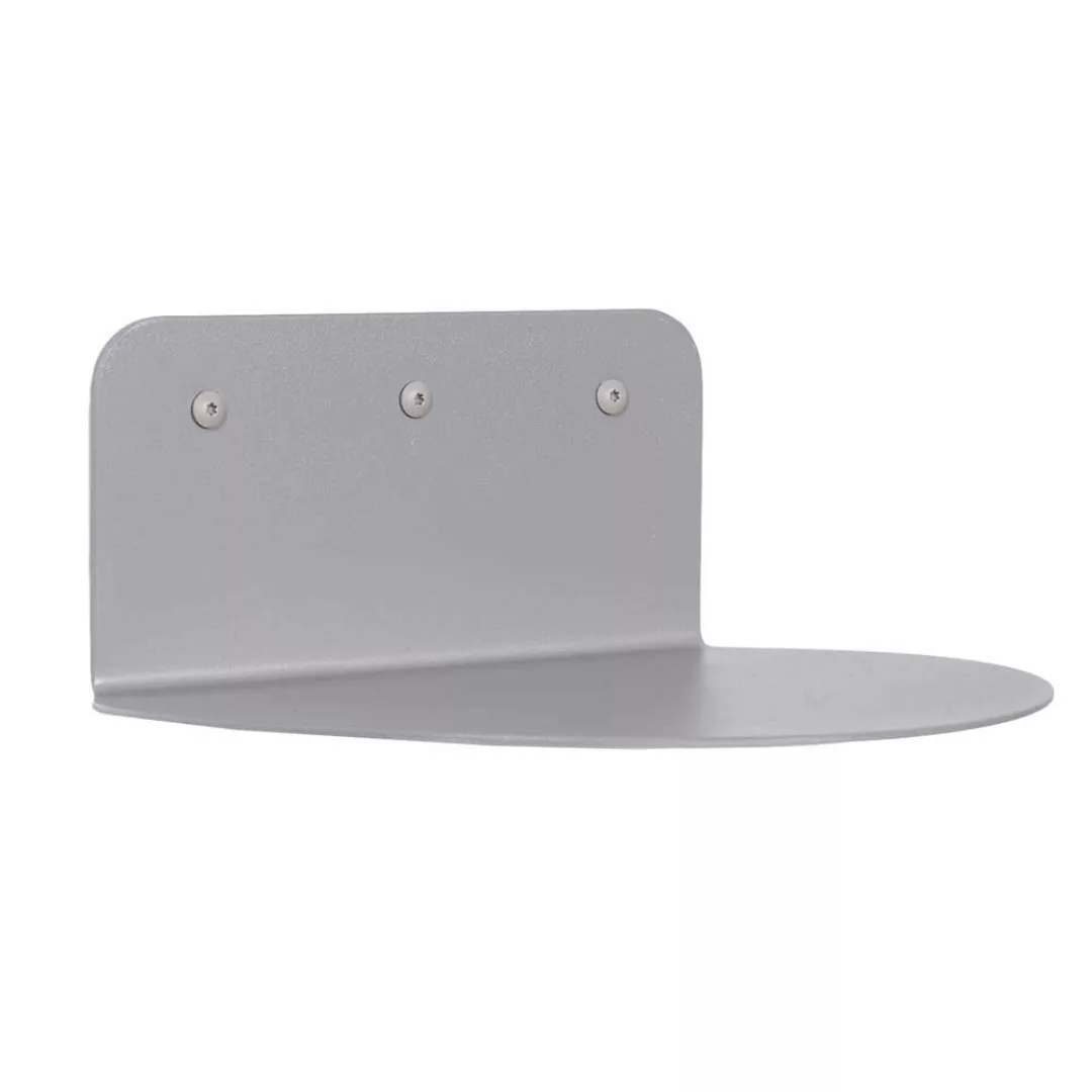 Regal Wandboard aus Metall in Taupe günstig online kaufen