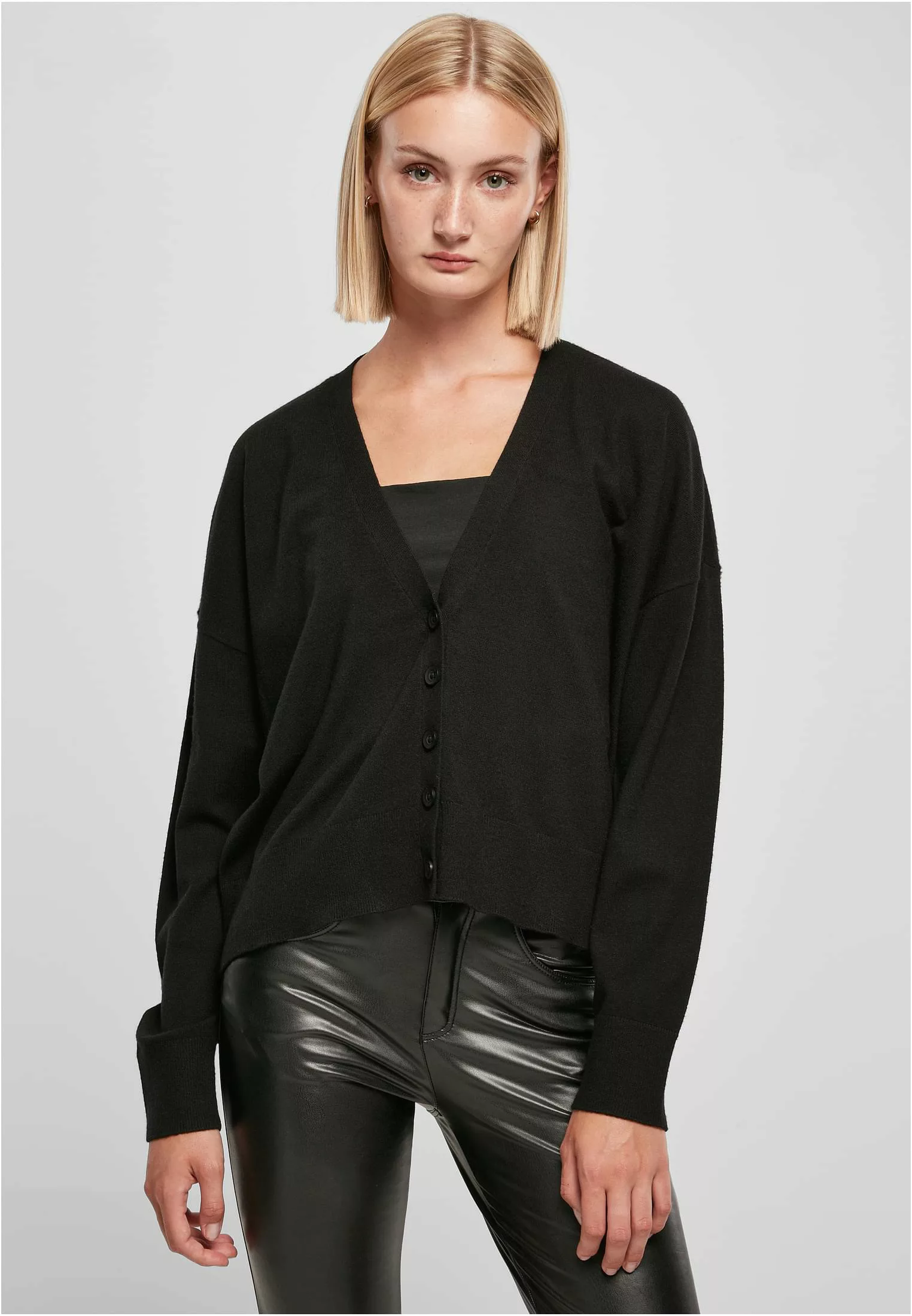 URBAN CLASSICS Strickjacke "Damen Ladies Eco Viscose Oversized Cardigan", ( günstig online kaufen