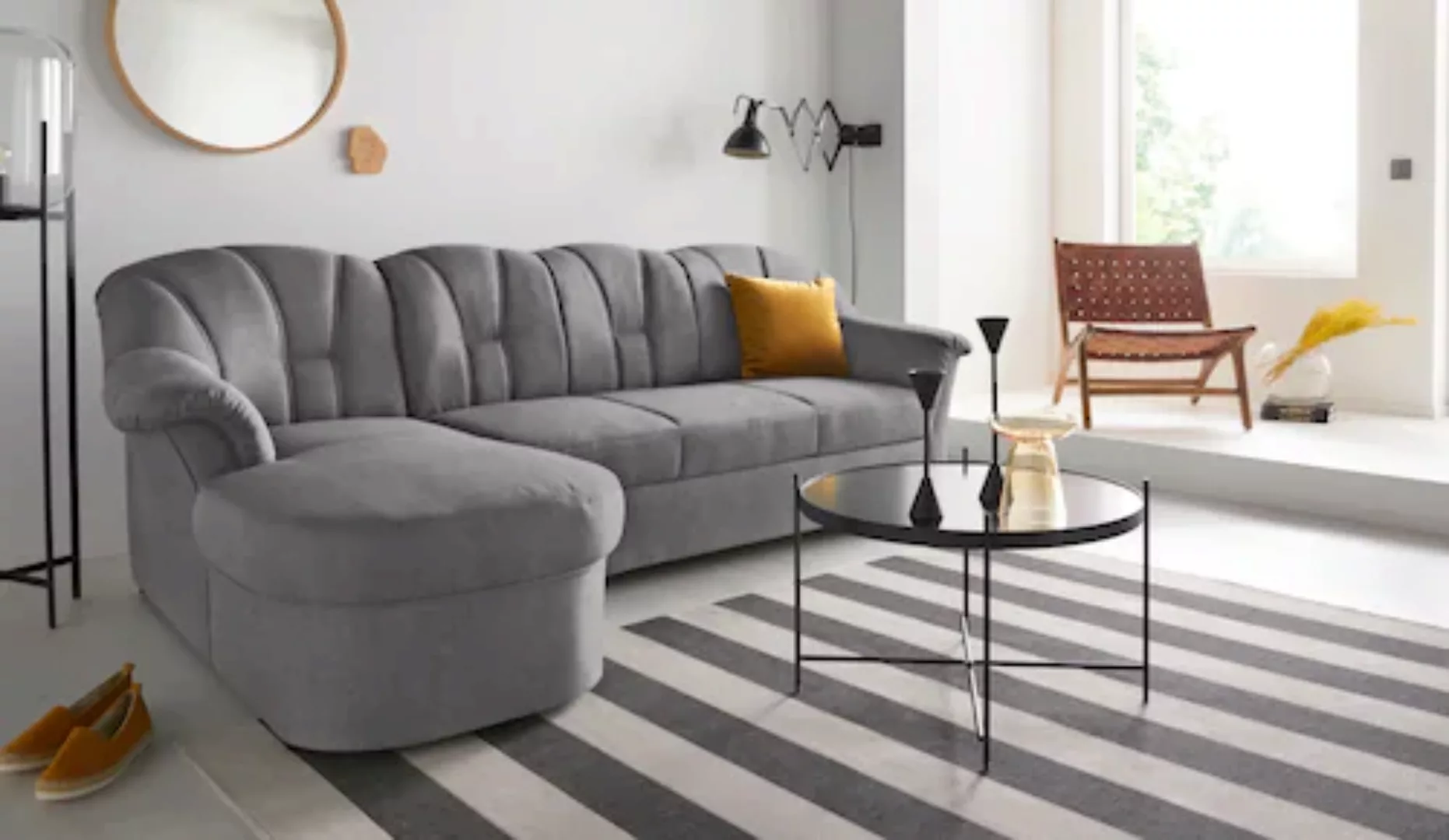 DOMO collection Ecksofa Papenburg L-Form, in großer Farbvielfalt, wahlweise günstig online kaufen