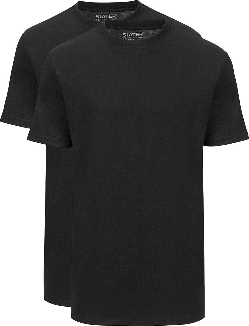 Slater 2er-Pack American T-shirt Schwarz - Größe XL günstig online kaufen