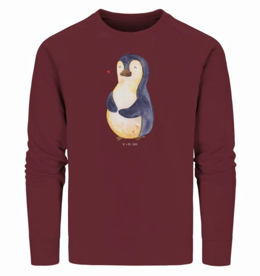 Mr. & Mrs. Panda Longpullover Größe XS Pinguin Diät - Burgundy - Geschenk, günstig online kaufen