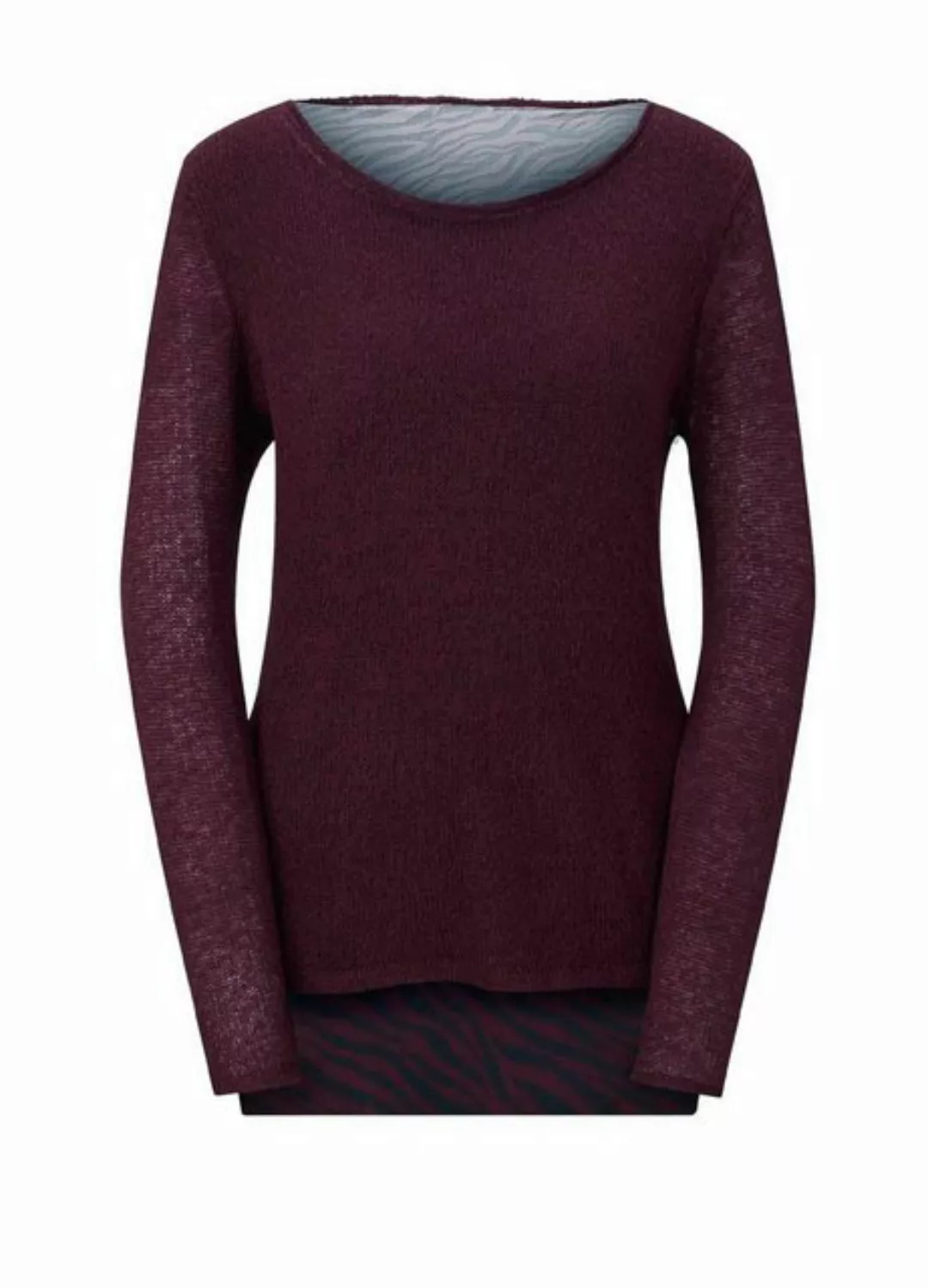 creation L Wickelpullover CRéATION L Damen 2-in-1-Pullover, burgund günstig online kaufen