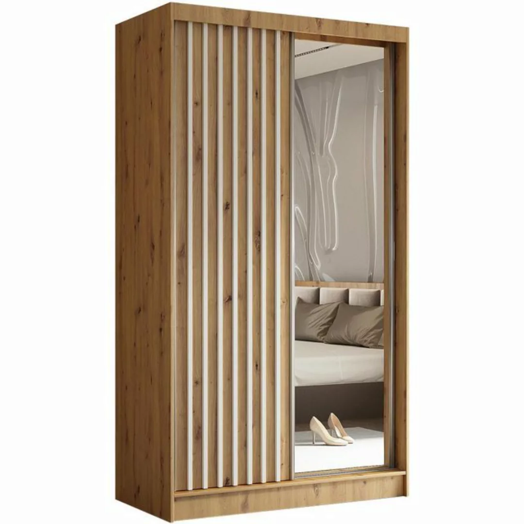 Beautysofa Kleiderschrank Helix (Garderobe mit Scharniertüren, mit Spiegel, günstig online kaufen