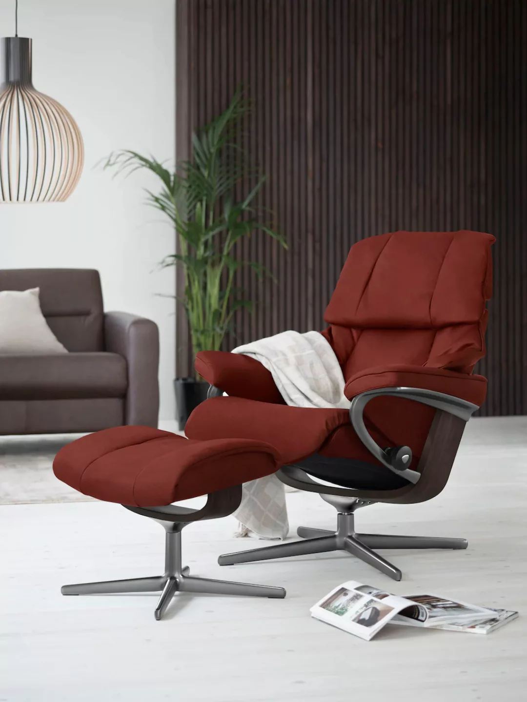 Stressless Fußhocker "Reno", mit Cross Base, Größe S, M & L, Holzakzent Wen günstig online kaufen