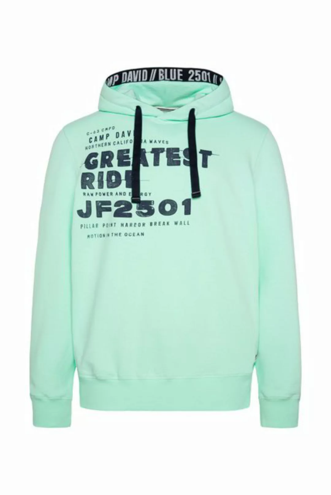 CAMP DAVID Kapuzensweatshirt mit kontrastreichem Print günstig online kaufen