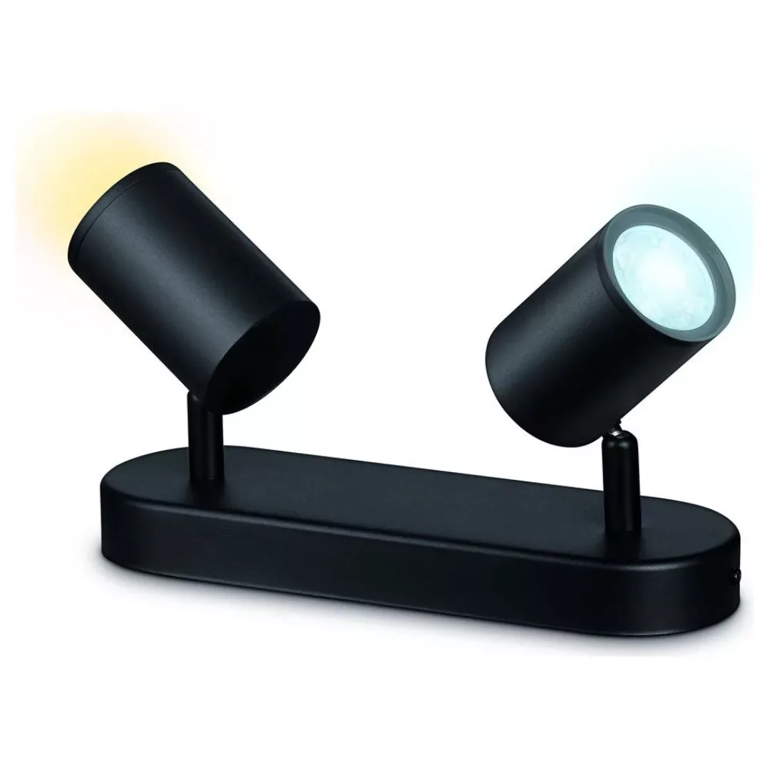WiZ Imageo LED-Spot 2-flg. 2.700-6.500 K, schwarz günstig online kaufen