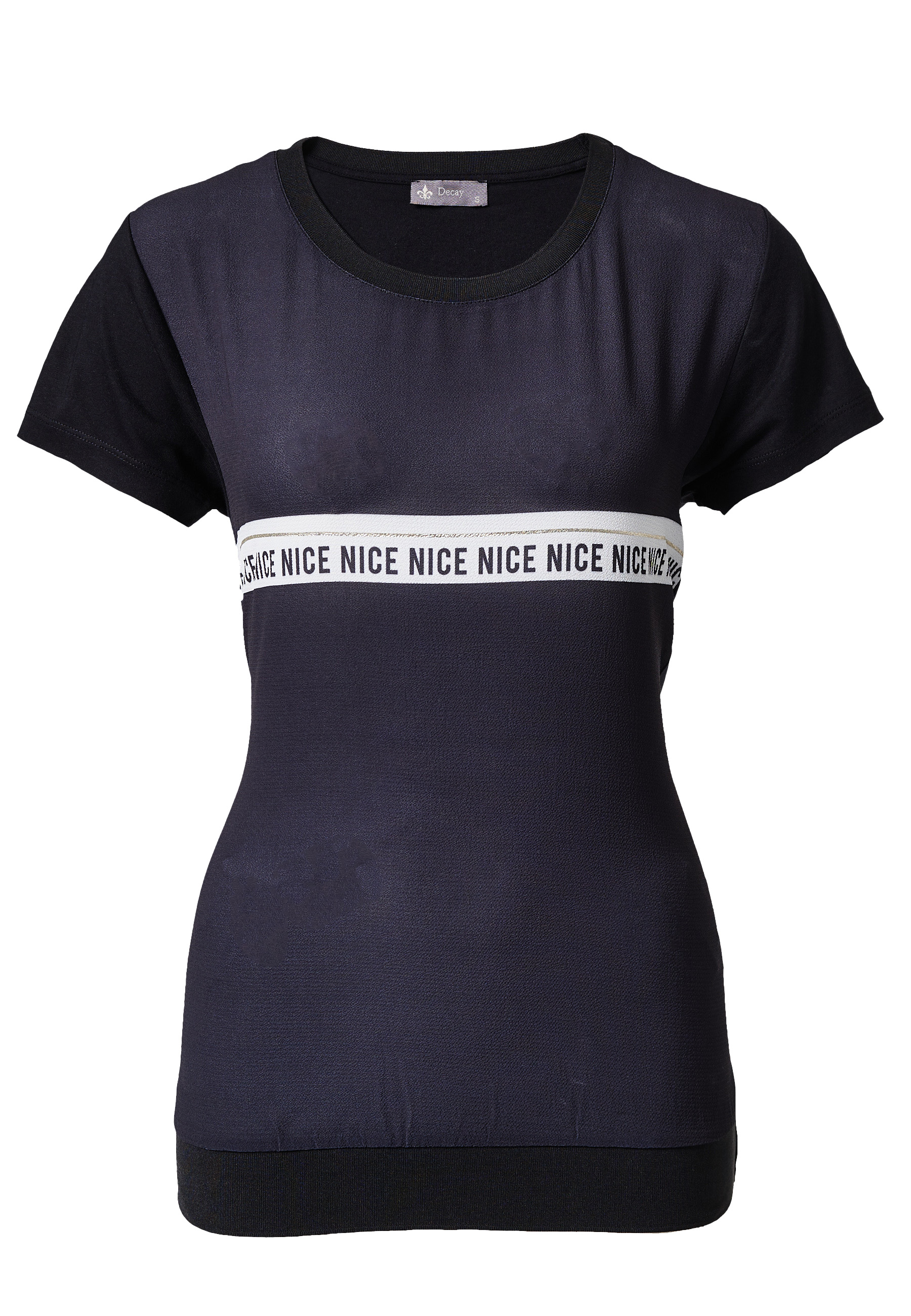 Decay T-Shirt, mi tollem Streifen-Print günstig online kaufen