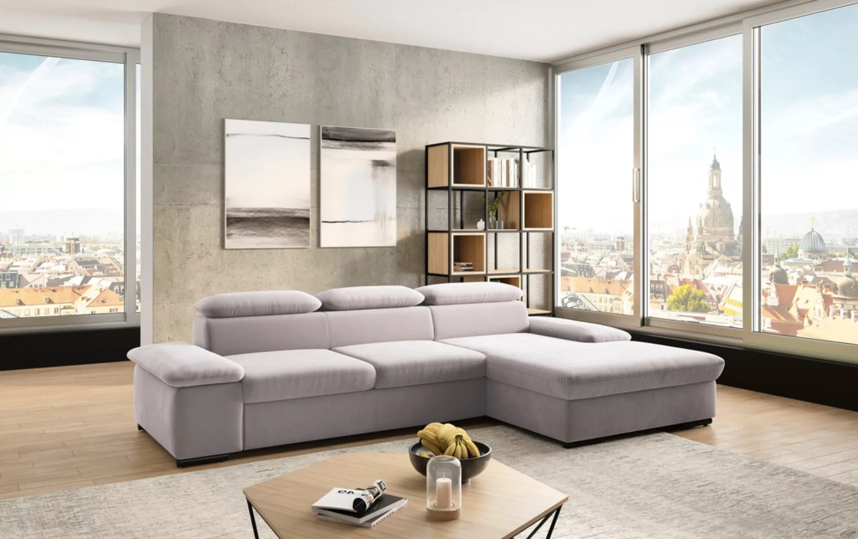 sit&more Ecksofa »Alcudia L-Form«, wahlweise mit Bettfunktion günstig online kaufen
