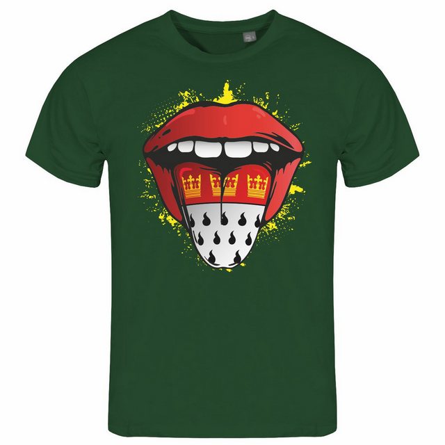 deinshirt Print-Shirt Herren T-Shirt Köln Zunge Funshirt mit Motiv günstig online kaufen