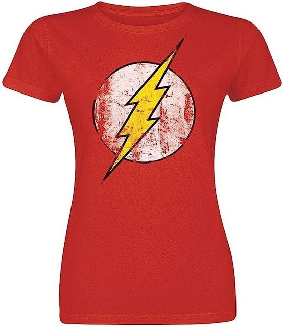 The Flash T-Shirt The Flash Damen T-Shirt Rot L XL XXL DC-Comics günstig online kaufen