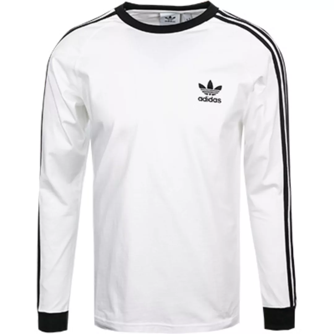 Adidas Originals Adicolor 3 Stripes Langarm-t-shirt 2XL White günstig online kaufen