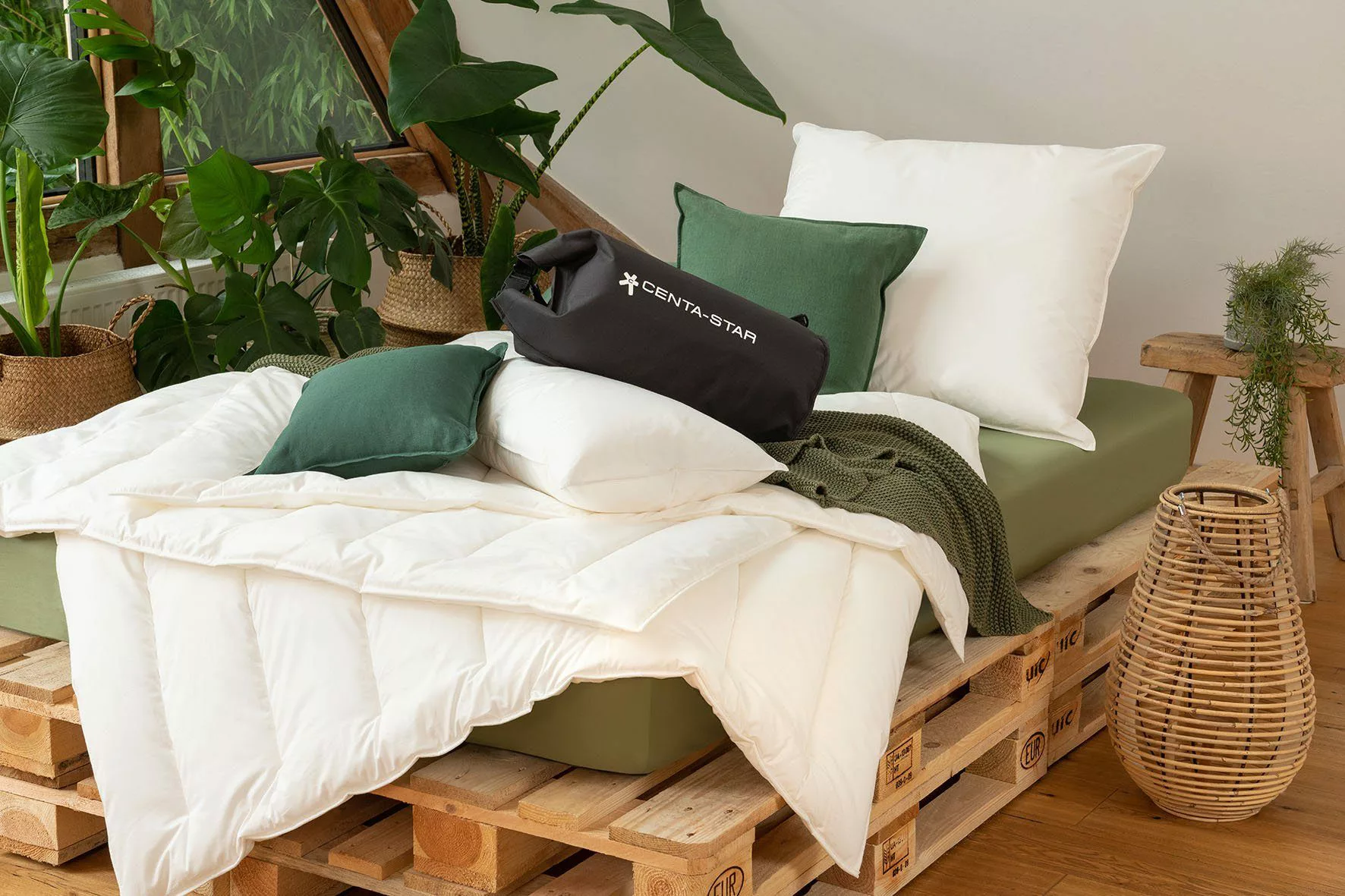Centa-Star Naturfaserbettdecke Veggie, Bettdecke in 135x200 günstig online kaufen