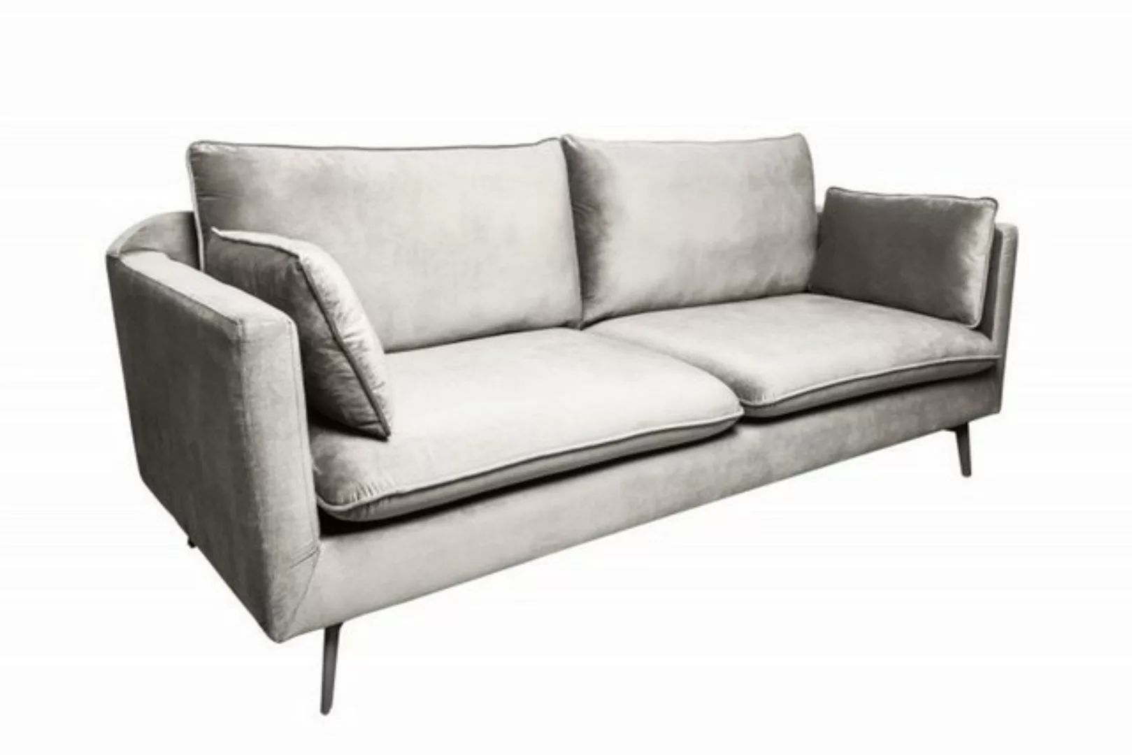 Casa Padrino Sofa Designer Wohnzimmer Sofa Silbergrau 210 x 85 x H. 90 cm - günstig online kaufen