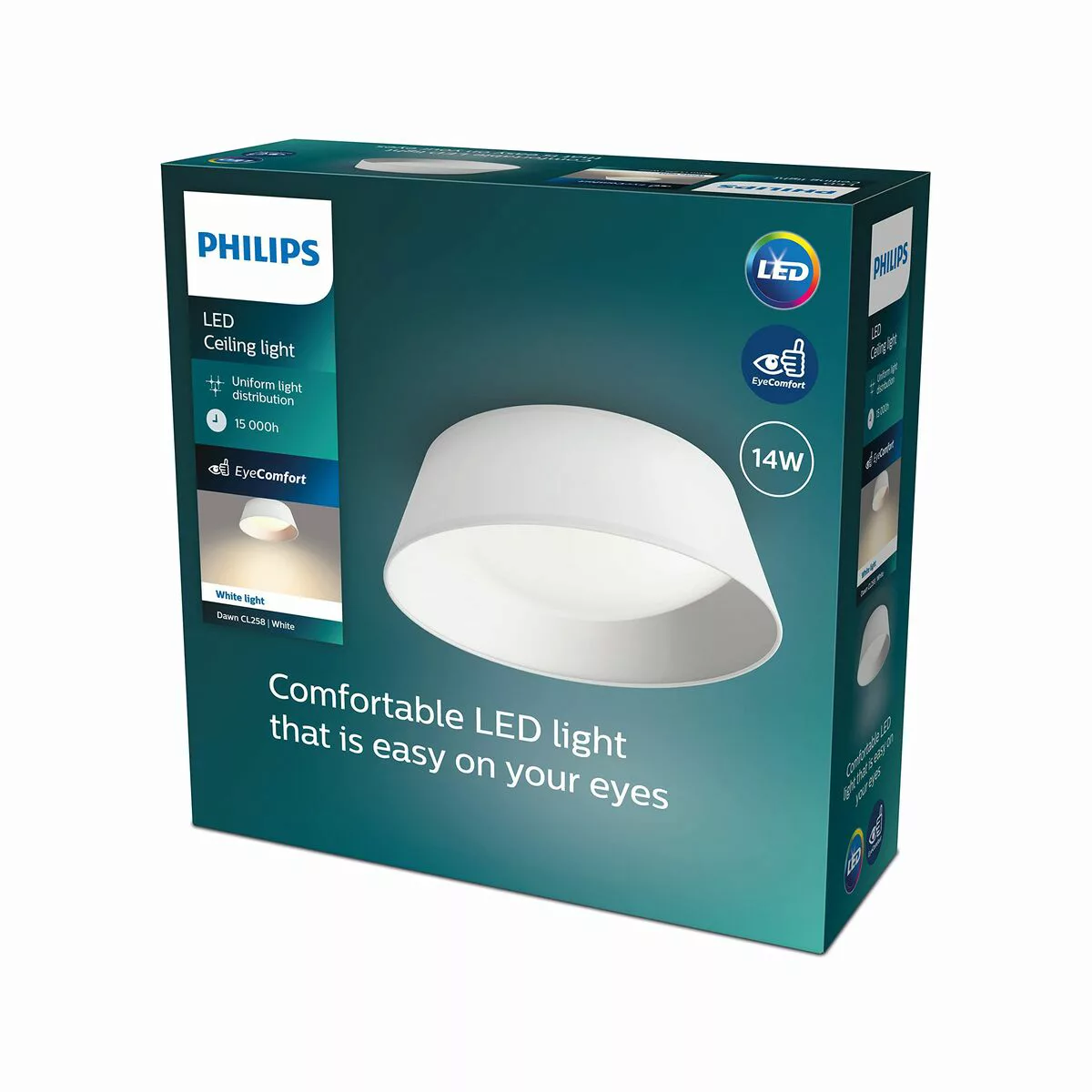 Deckenlampe Philips Dawn 14w Weiß Metall/kunststoff (34 X 12 X 34 Cm) (3000 günstig online kaufen