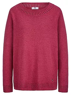 Rundhals-Pullover Anna Aura rot günstig online kaufen