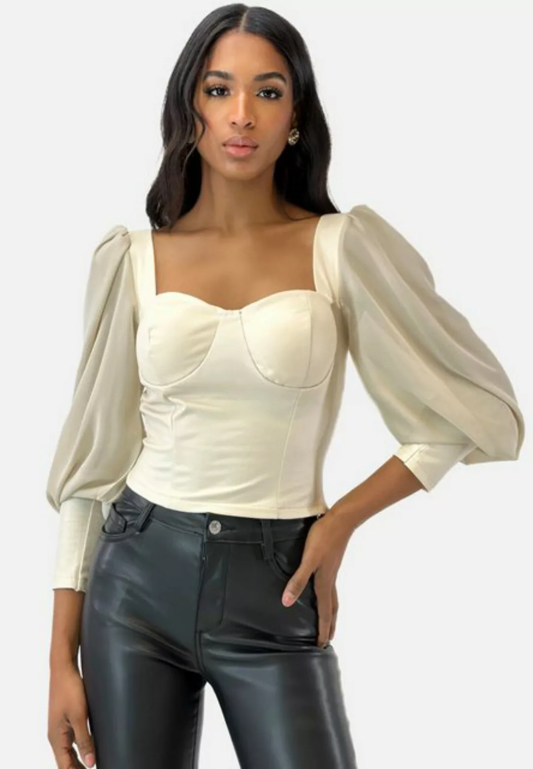 Elara Klassische Bluse Elara Damen Oberteil (1-tlg) günstig online kaufen