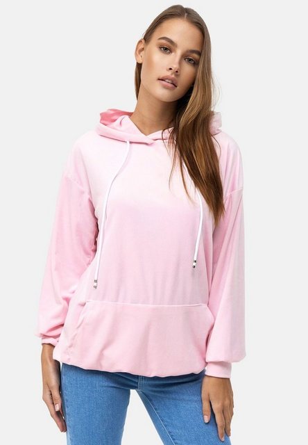 enflame Hoodie Langer Kapuzen Pullover Oversized Hoodie Kleid Velours Sweat günstig online kaufen