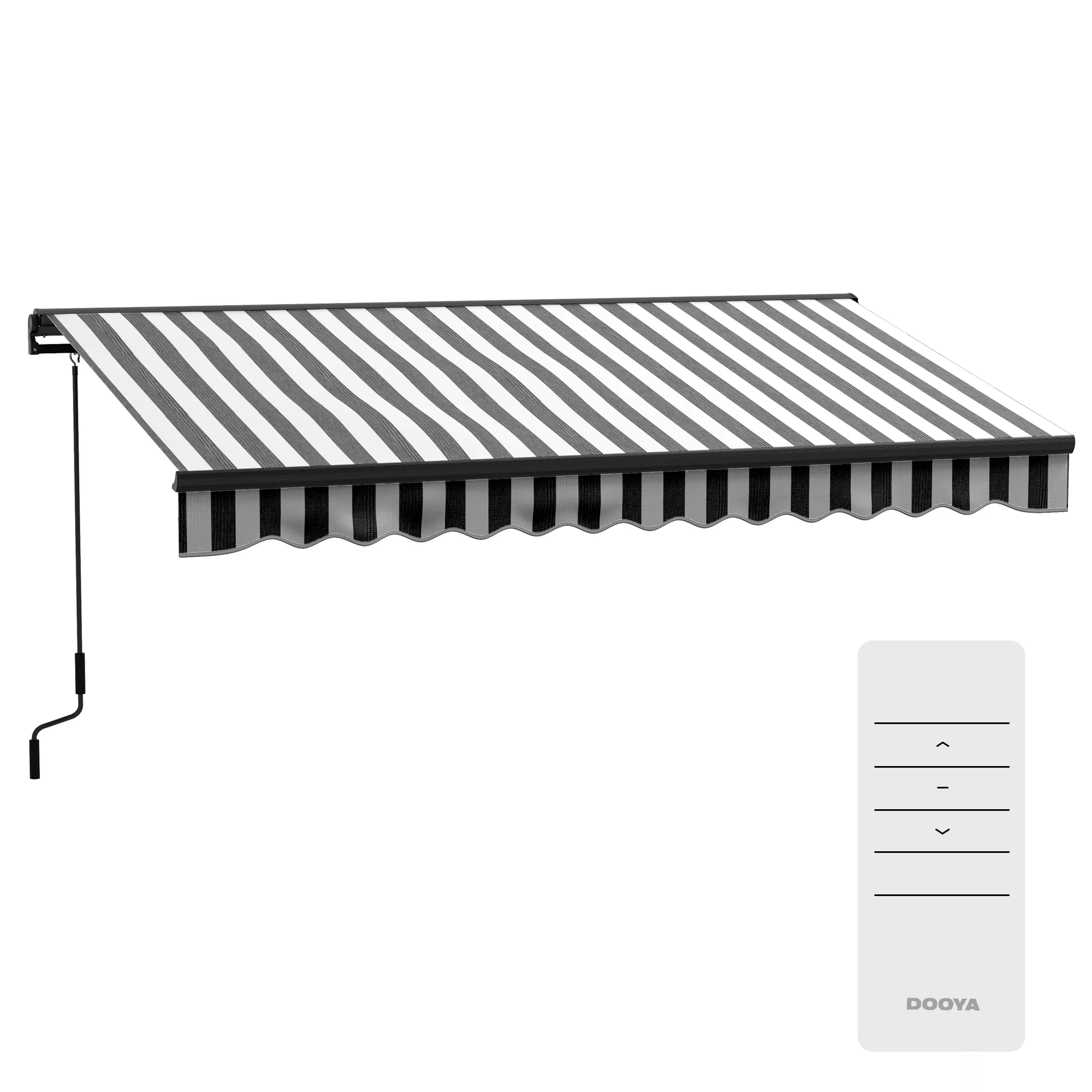 Outsunny Gelenkarmmarkise elektrisch Balkonmarkise 395 x 250 cm Sonnenschut günstig online kaufen