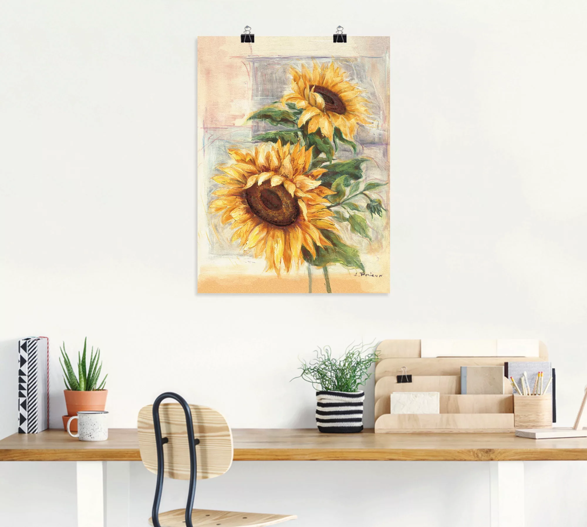 Artland Wandbild "Sonnenblumen II", Blumen, (1 St.), als Alubild, Outdoorbi günstig online kaufen