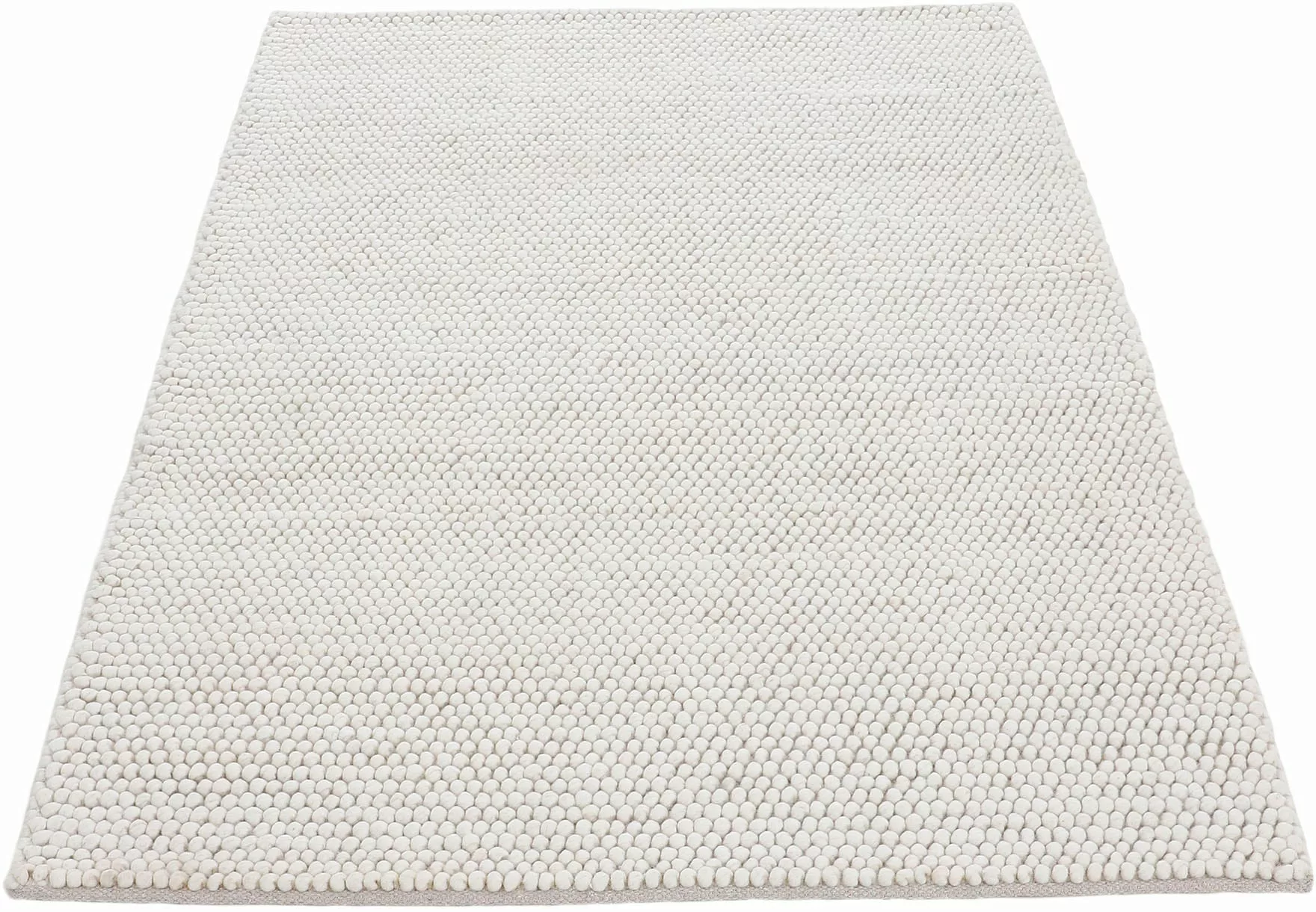 carpetfine Teppich »Calo«, rechteckig, 16 mm Höhe, Handweb Teppich, Uni Far günstig online kaufen