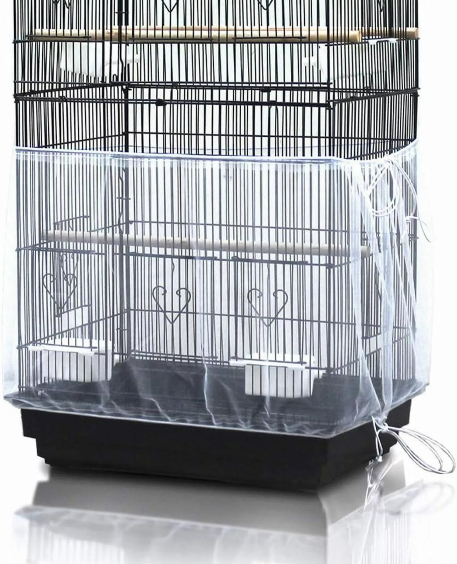 LuxusKollektion Vogelkäfig Vogelkäfig Abdeckung Nylonnetz Verstellbarer günstig online kaufen