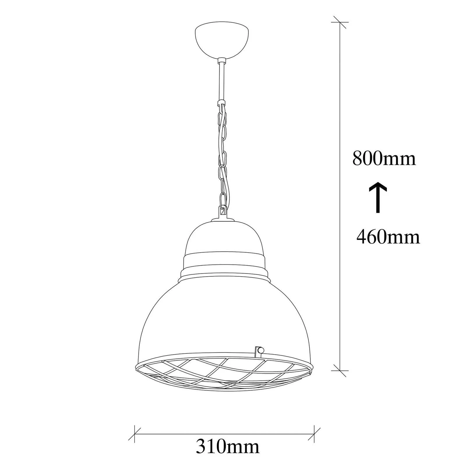 Hängeleuchte Saglam 3729, gelb, Eisen, Ø 32 cm günstig online kaufen