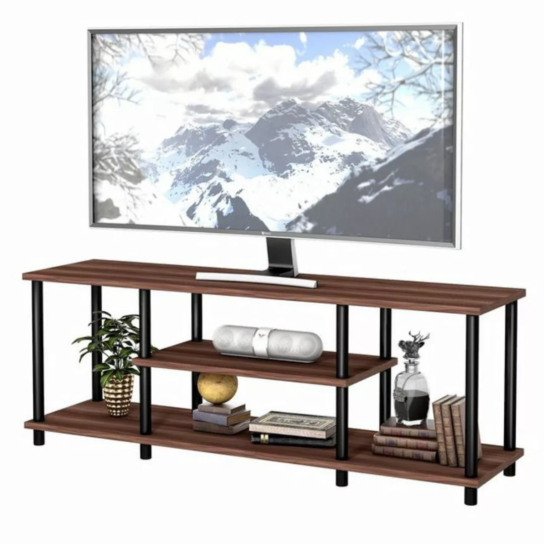 COSTWAY TV-Schrank Fernsehschrank 110cm breit, Holz günstig online kaufen