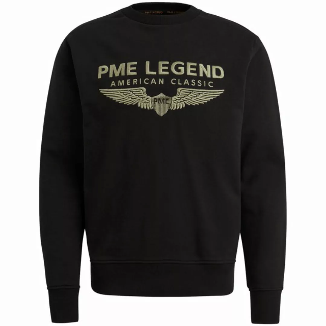 PME Legend Herren Rundhals Pullover CREWNECK SOFT TERRY WITH LOGO - Regular günstig online kaufen