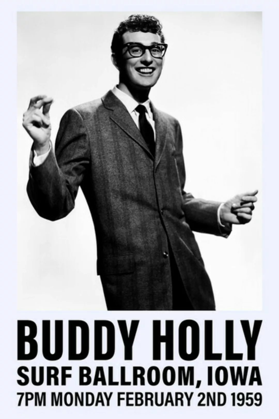 Poster / Leinwandbild - Buddy Holly In The Surf Ballroom günstig online kaufen