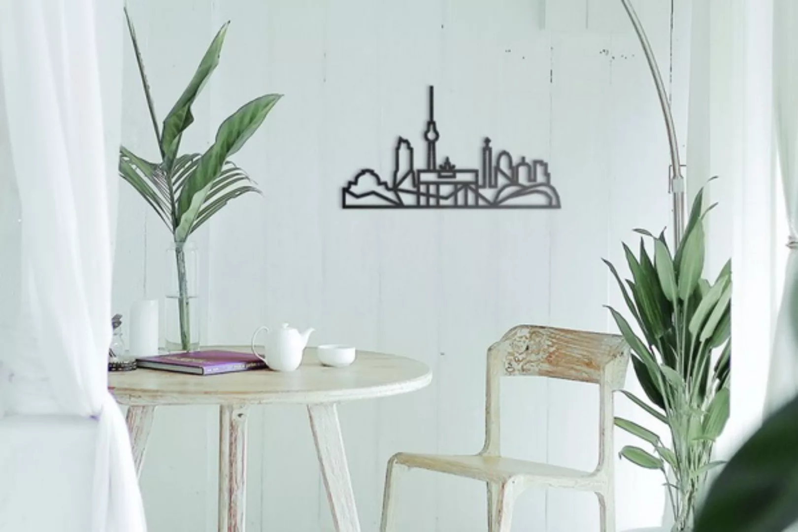Wanddekoration Aus Holz - Berlin Siluette günstig online kaufen