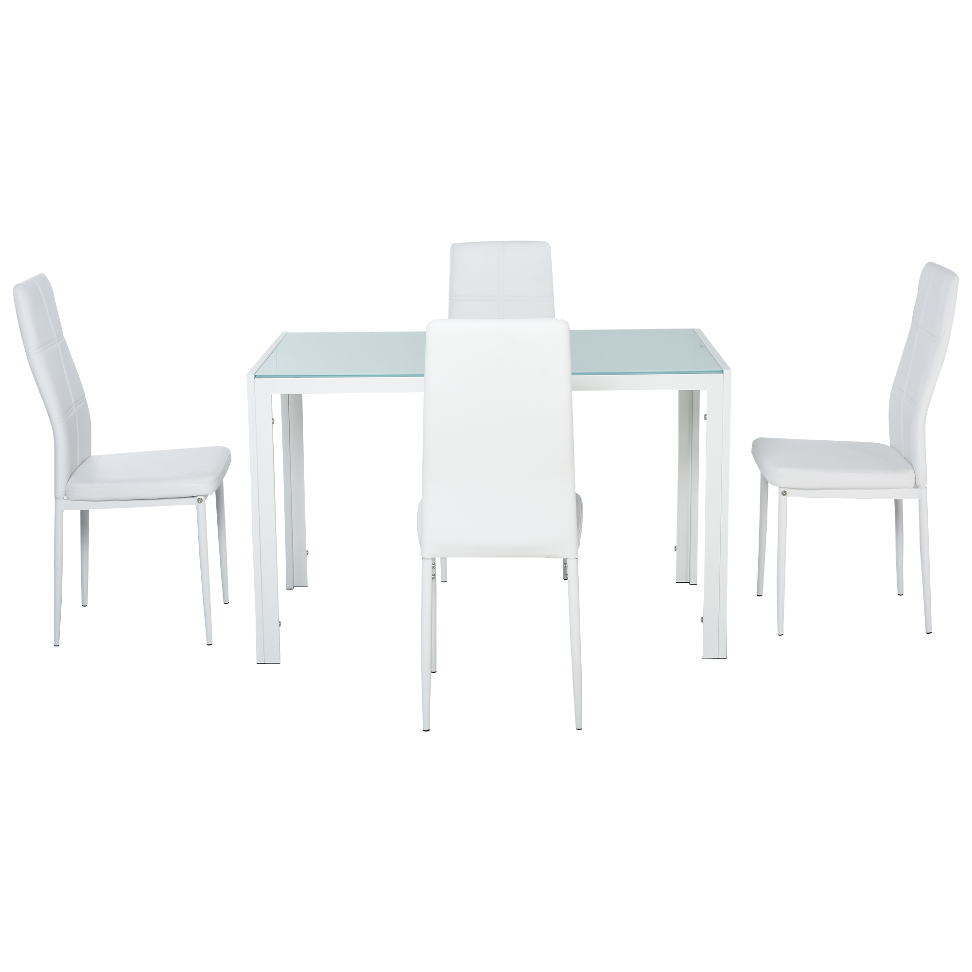 HOMCOM Esszimmer-Set mit Esstisch und Stühlen für 4 Personen, Küchentisch m günstig online kaufen