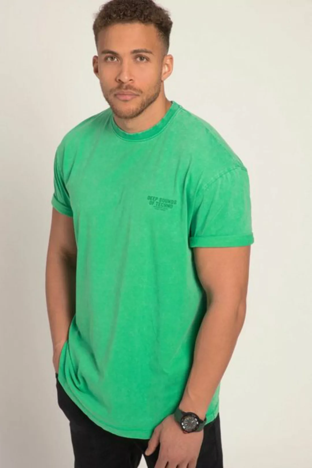 STHUGE T-Shirt STHUGE T-Shirt Halbarm oversized Vintage Look günstig online kaufen