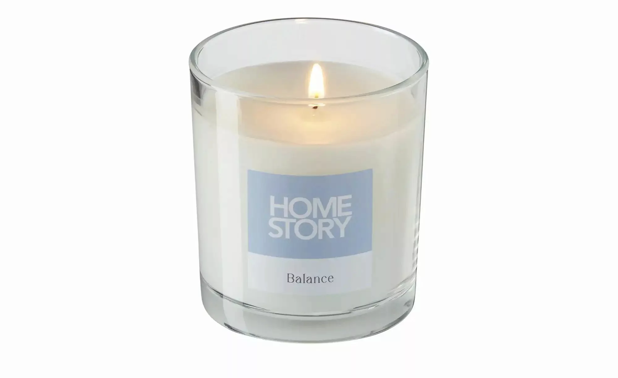 HOME STORY Duftkerze im Glas "Balance"   ¦ blau ¦ Wachs,Glas ¦ Maße (cm): H günstig online kaufen