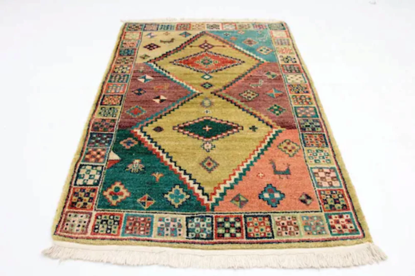 morgenland Wollteppich »Kazak Teppich handgeknüpft mehrfarbig«, rechteckig günstig online kaufen