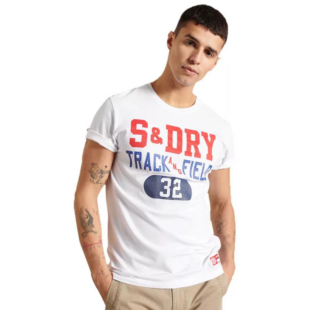 Superdry Track&field Graphic 185 Kurzarm T-shirt XL Brilliant White günstig online kaufen